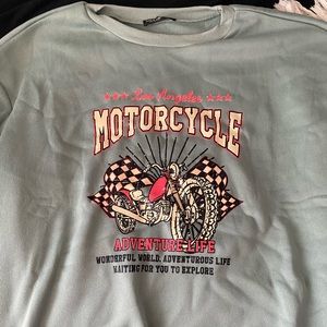 Shein Sweatshirt, Motorcycle. XXL. NEVER WORN